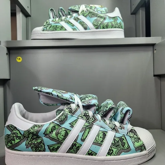 Adidas jeremy scott x super Star 'Money'  HP6596 Size 9.5 men- 10.5 Women's