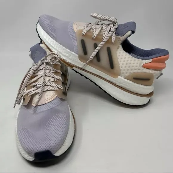 Adidas Men’s XPLR BOOST Silver Dawn Coral Purple Running Shoes Sneakers Size 11
