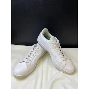 Adidas Neo Cloudfoam Men's Leather All White Sneakers / Shoes Size 12 SKU 6007