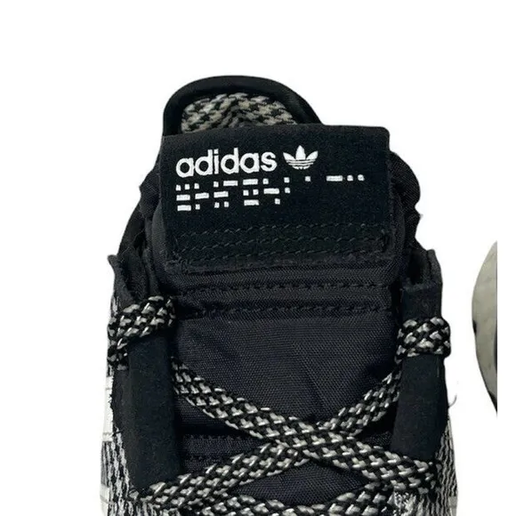 ADIDAS NITE JOGGER Boost Running Shoes Black White Houndstooth Plaid FV3854 US 9