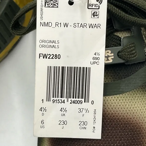Adidas NMD RI STAR WARS PRINCESS LEIA Women's Running Camo FW2280 Sz 6New