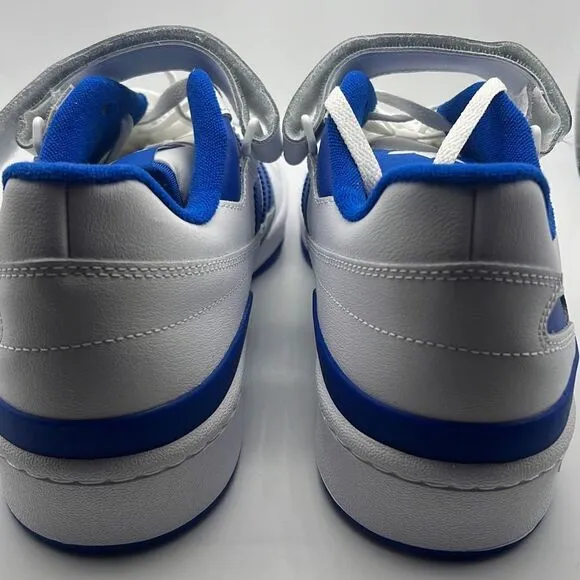 Adidas Originals Forum Low Casual Shoes-White/Team Royal Blue NWB- Men 13