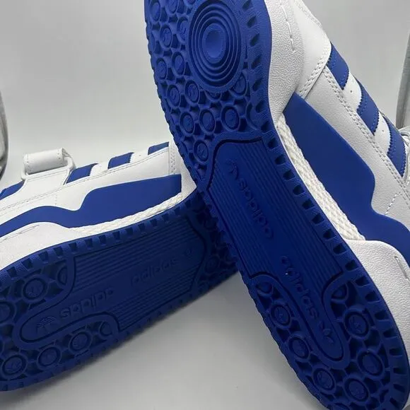 Adidas Originals Forum Low Casual Shoes-White/Team Royal Blue NWB- Men 13
