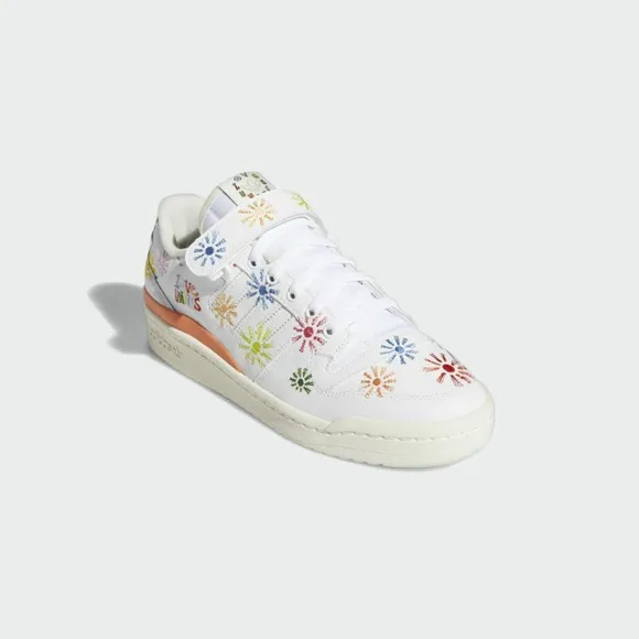 Adidas Originals Forum Low Pride Mens Casual Shoes White Pink GW2416 NEW Multi