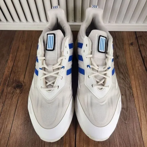 Adidas Originals ZX 2K Boost 2.0 Men's 10 White Blue Bird Running Sneakers Shoes