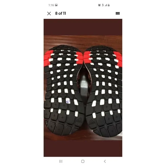 Adidas Pureboost Rebel Running Shoes Size (6) # F35781 Black Red ..