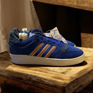 Adidas Rivalry Low 86 NY shoes sneakers 13 mens ID4755 blue orange New!