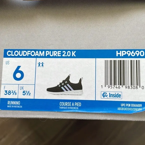 Adidas running girls shoes .