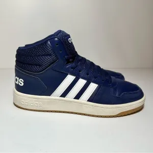 Adidas Sneakers Shoes Men's Size 8 Casual Blue Retro Hoops 2.0 Mid (35 Box 5)