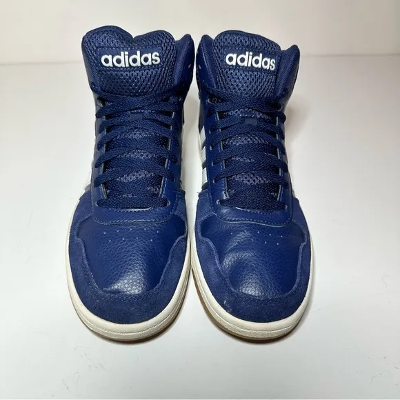 Adidas Sneakers Shoes Men's Size 8 Casual Blue Retro Hoops 2.0 Mid (35 Box 5)