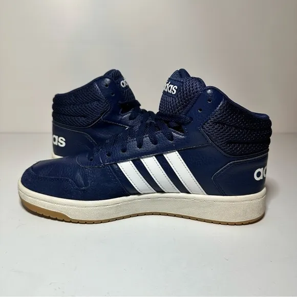 Adidas Sneakers Shoes Men's Size 8 Casual Blue Retro Hoops 2.0 Mid (35 Box 5)