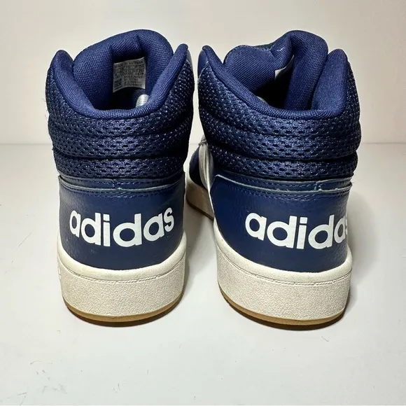 Adidas Sneakers Shoes Men's Size 8 Casual Blue Retro Hoops 2.0 Mid (35 Box 5)