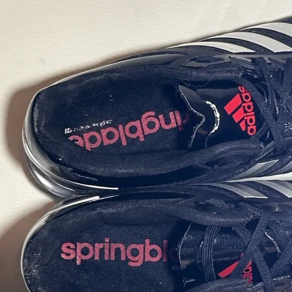 Adidas Springblade Razor Mens 10.5 Running Shoes Black Silver