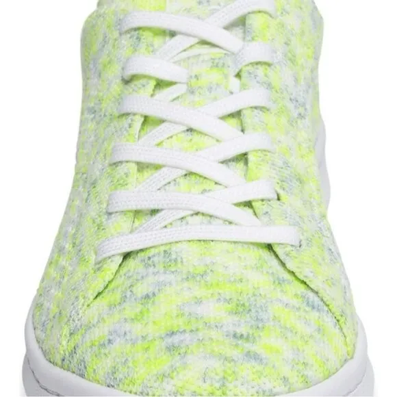 Adidas Stan Smith Primeknit Mens Neon Solar Yellow Sneakers Size 9 New