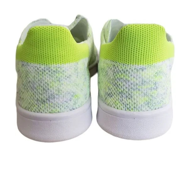 Adidas Stan Smith Primeknit Mens Neon Solar Yellow Sneakers Size 9 New