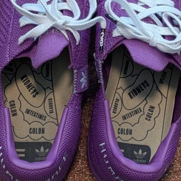 ADIDAS Superstar Primeknit x Pharrell Purple Human Race Shoes Men's 9 SKUS42929