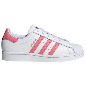 ADIDAS Superstars Pink &amp; White Sneakers Size 3