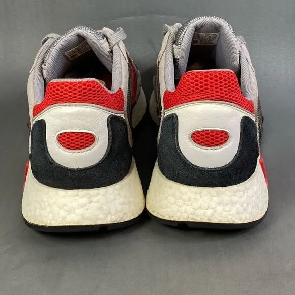 adidas Tresc Run Grey Scarlet Core Black sneaker shoes mens size 13