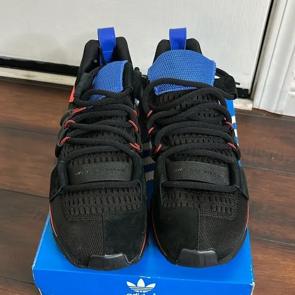 Adidas Twinstrike ADV Mens CM8097 Core Black Blue Red Running Shoes Size…