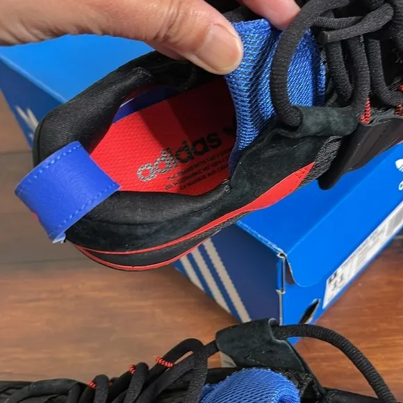 Adidas Twinstrike ADV Mens CM8097 Core Black Blue Red Running Shoes Size…