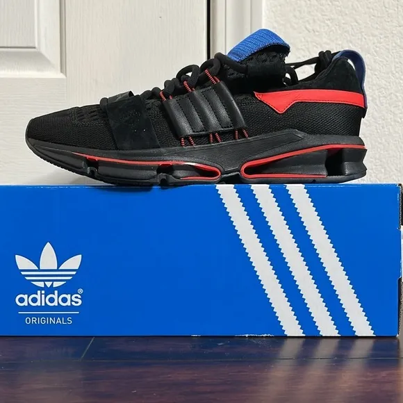 Adidas Twinstrike ADV Mens CM8097 Core Black Blue Red Running Shoes Size…