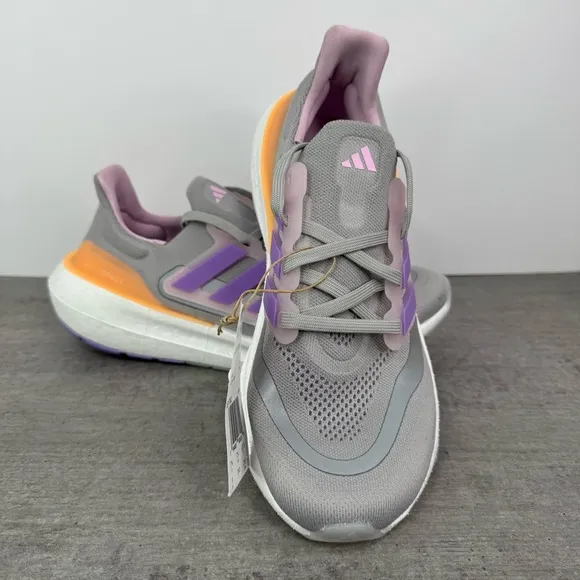 Adidas Ultraboost Light Running Shoes - Grey/Violet - IE1762 Women's Size 9