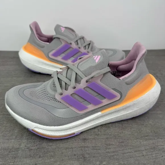 Adidas Ultraboost Light Running Shoes - Grey/Violet - IE1762 Women's Size 9
