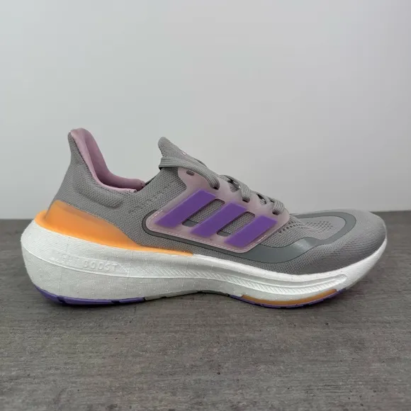 Adidas Ultraboost Light Running Shoes - Grey/Violet - IE1762 Women's Size 9