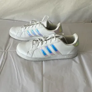 Adidas whites holographic sneakers size 6.5