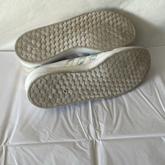 Adidas whites holographic sneakers size 6.5