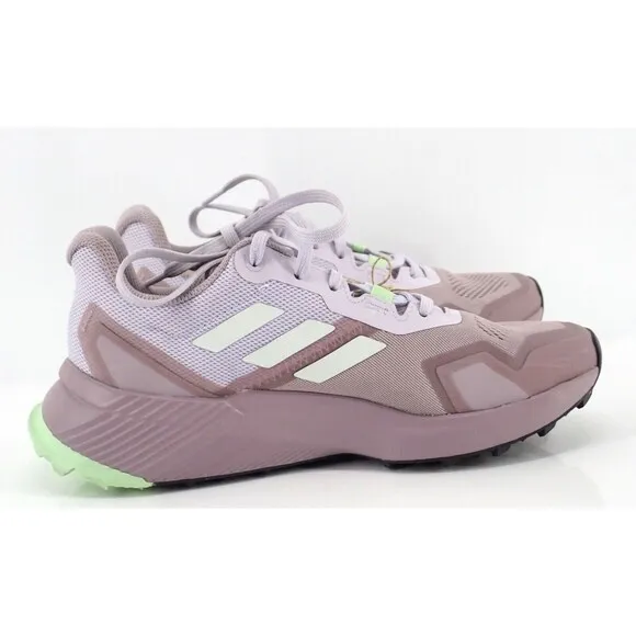 Adidas Women's Size 7 Terrex Soulstride Trail Running Shoes Purple &amp; Green