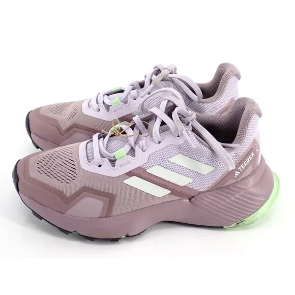Adidas Women's Size 7 Terrex Soulstride Trail Running Shoes Purple &amp; Green
