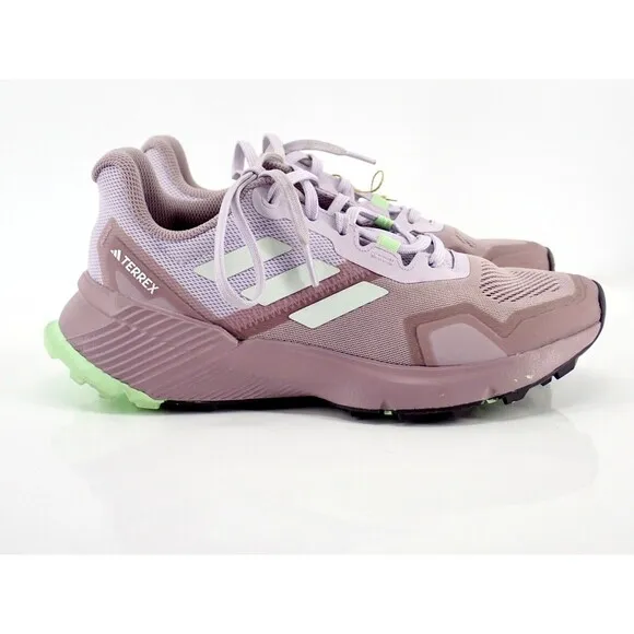 Adidas Women's Size 7 Terrex Soulstride Trail Running Shoes Purple &amp; Green