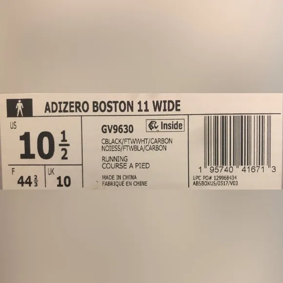 Adizero Boston Adidas tennis shoes