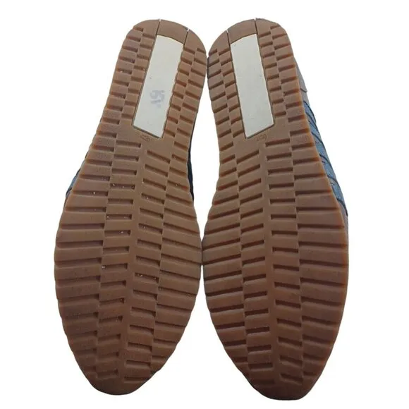 Añel Racer ARSX Collection Brown White Blue Striped Shoes Size 45½ / 11 Mens