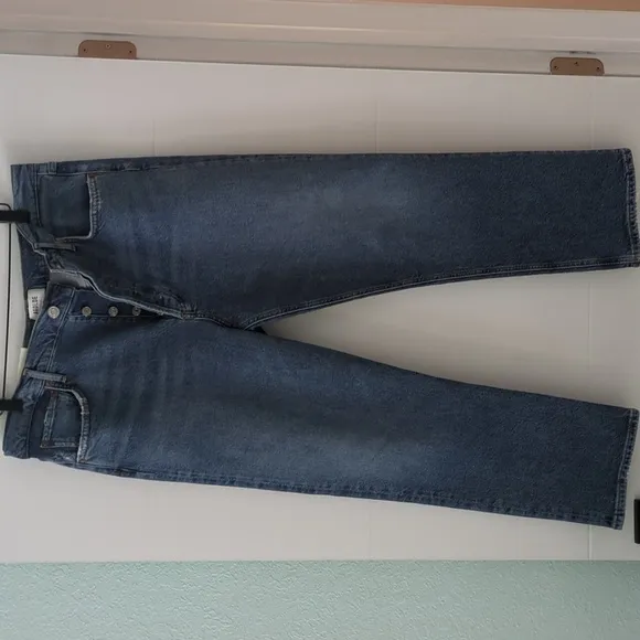 AGOLDE Revolve x Free people x Anthropology Riley crop high rise straight jeans