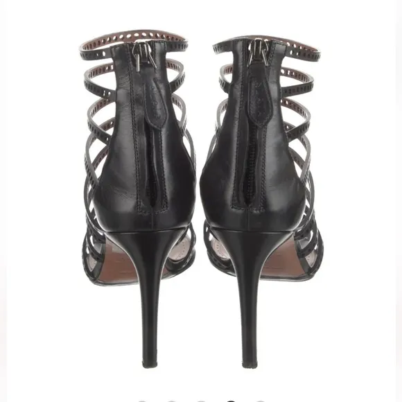 Alaïa Leather Gladiator Sandals Heels