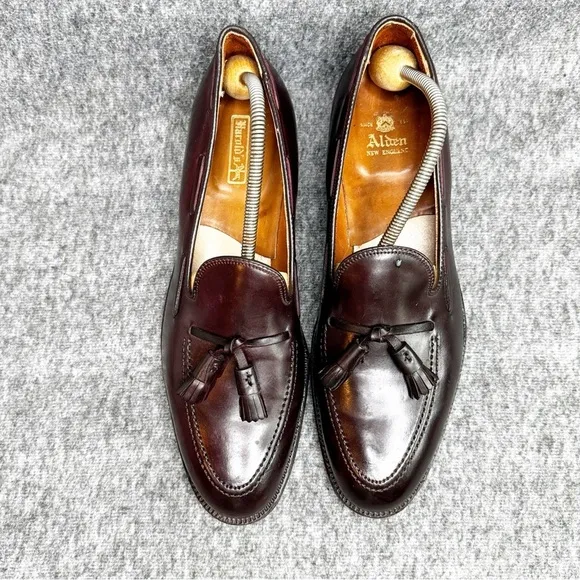 Alden “Men's 563 - Tassel Moccasin” Sz 8 Shell Cordovan Loafer Tassel Shoes