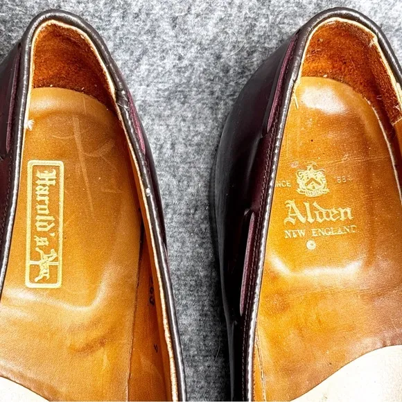 Alden “Men's 563 - Tassel Moccasin” Sz 8 Shell Cordovan Loafer Tassel Shoes