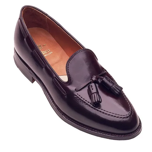 Alden “Men's 563 - Tassel Moccasin” Sz 8 Shell Cordovan Loafer Tassel Shoes