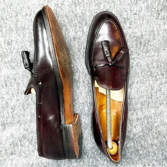 Alden “Men's 563 - Tassel Moccasin” Sz 8 Shell Cordovan Loafer Tassel Shoes