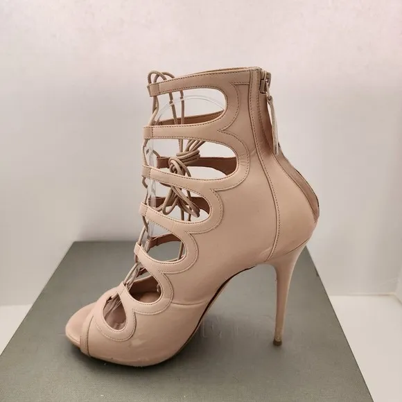 Alexander McQueen Leather Gladiator Sandals Size 38