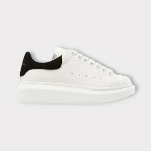 Alexander McQueen Oversized White &amp; Black Leather Sneakers