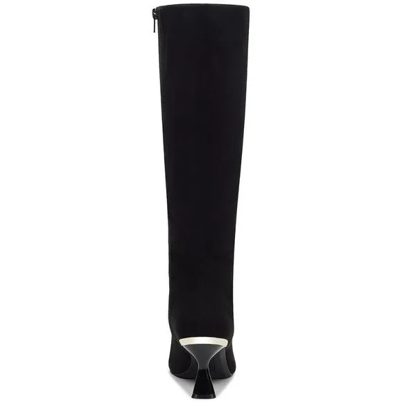 ALFANI Cecee Women’s Faux Suede Tall Knee-High Boots Black Size 8.5 M NIB