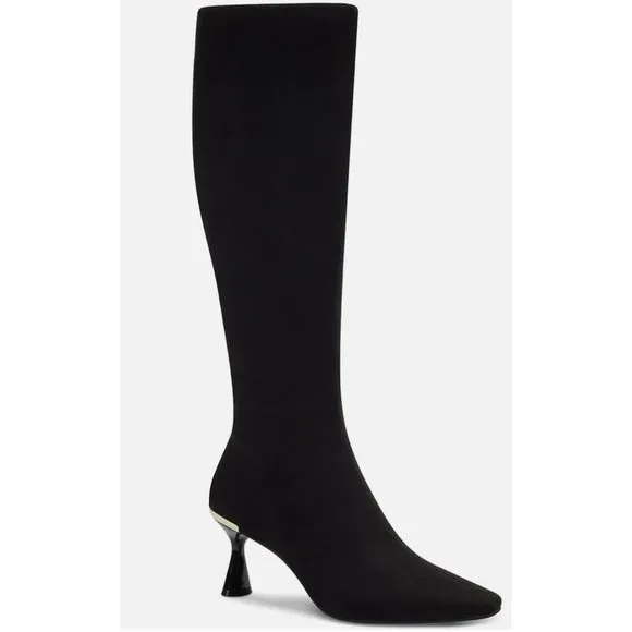 ALFANI Cecee Women’s Faux Suede Tall Knee-High Boots Black Size 8.5 M NIB
