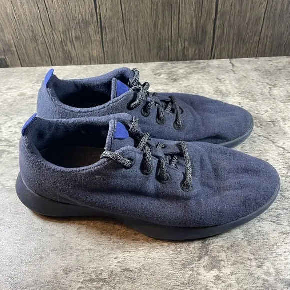 AllBirds &amp; Outdoor Voices Wool Runners Mens 10 Navy Blue Lace Up Shoes
