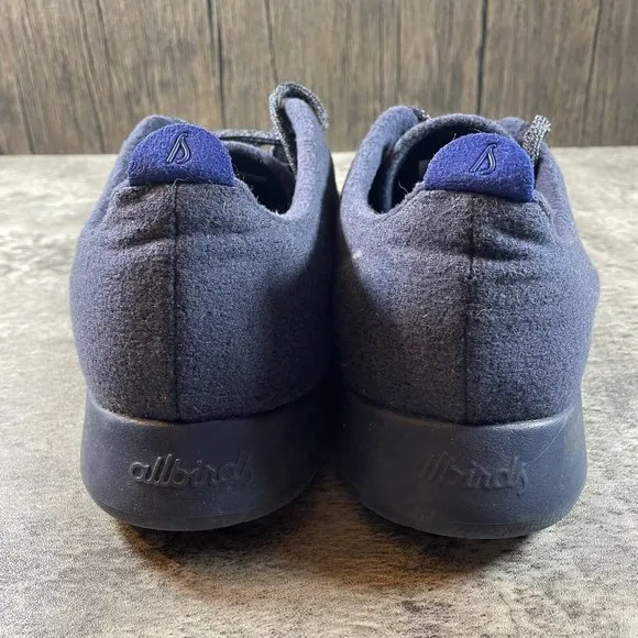 AllBirds &amp; Outdoor Voices Wool Runners Mens 10 Navy Blue Lace Up Shoes