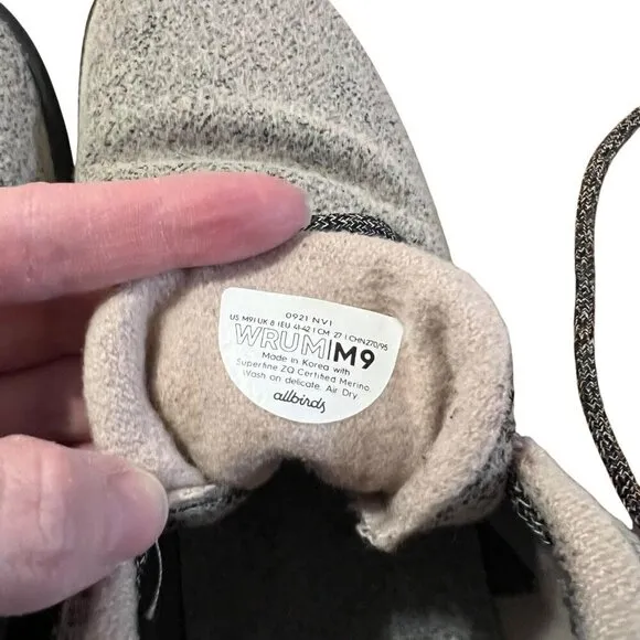 Allbirds Sneaker Shoes Mens 9 Beige Wool Runnerup Mizzle Savannah Night
