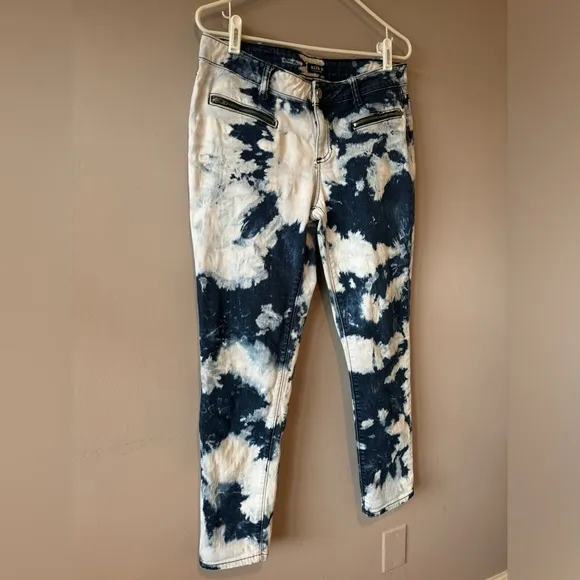 Allen B. by Allen Schwartz Women’s Tie Dye Straight Leg Denim Jeans Size 29‎
