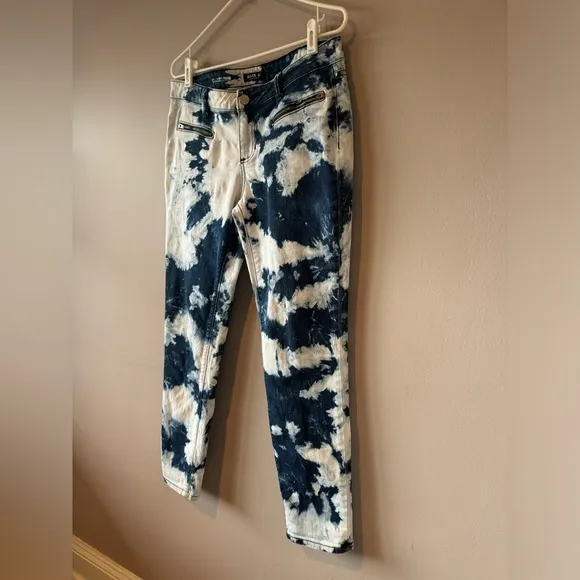 Allen B. by Allen Schwartz Women’s Tie Dye Straight Leg Denim Jeans Size 29‎